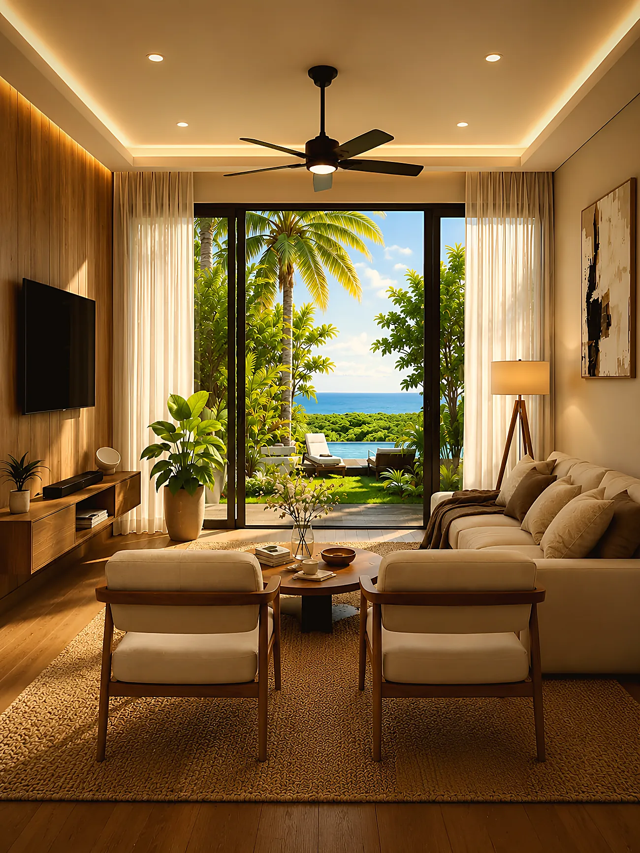 Sala con vista al Atlántico
